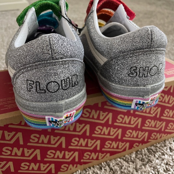 VANS X FLOUR SHOP Rainbow Pride Shoes NEW - Picture 2 of 10